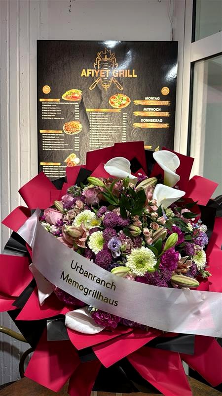 Blumen zur Eröffnung